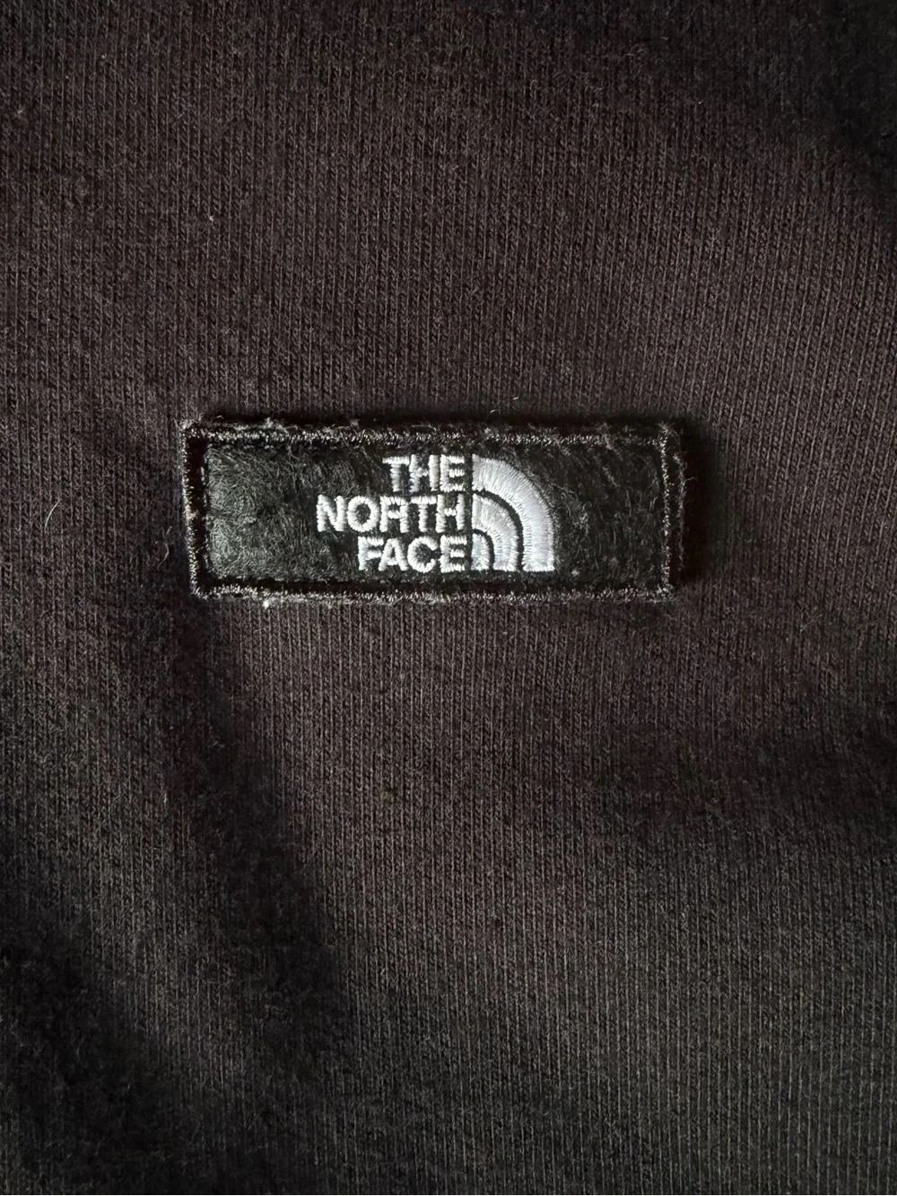 The North Face - Heavyweight Black Pullover Hoodie with Chest Logo